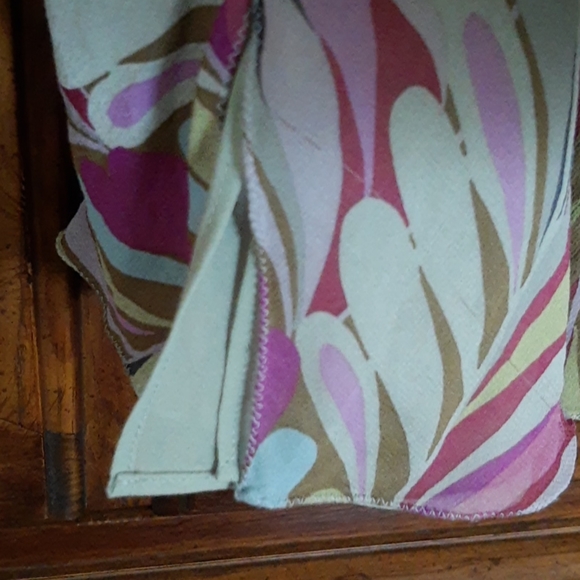 Kenneth Cole Silk Chiffon Asymmetrical Top Sz 4 - Picture 8 of 10